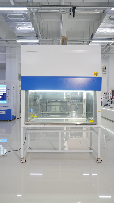 Dual-sided Class II A2 biosafety cabinet – in the LORDERAN showroom