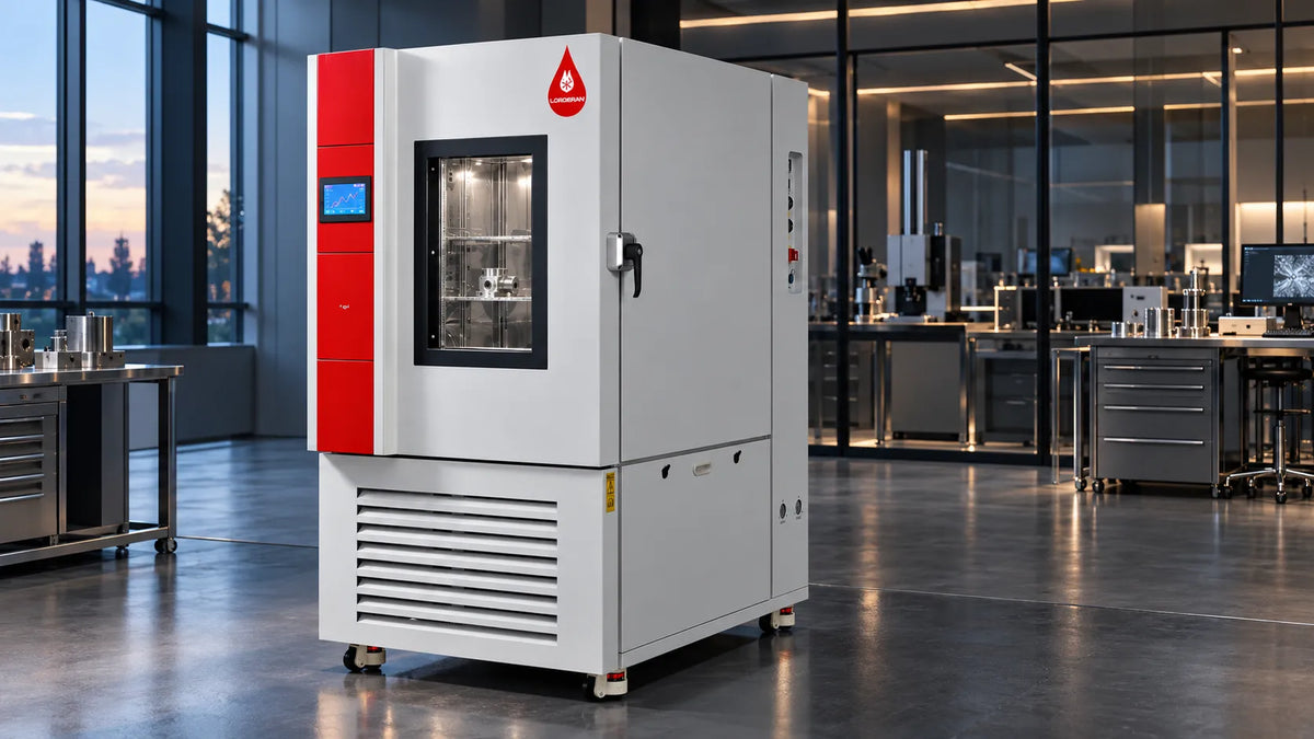 LORDERAN Rapid Temperature Change Test Chamber, 5,10,15°C/min Fast Ramp Rate Thermal Cycling Chamber with Water Recirculation, -70°C to 150°C, for Semiconductor & Automotive Testing, Fast Temperature Change Environmental Chamber