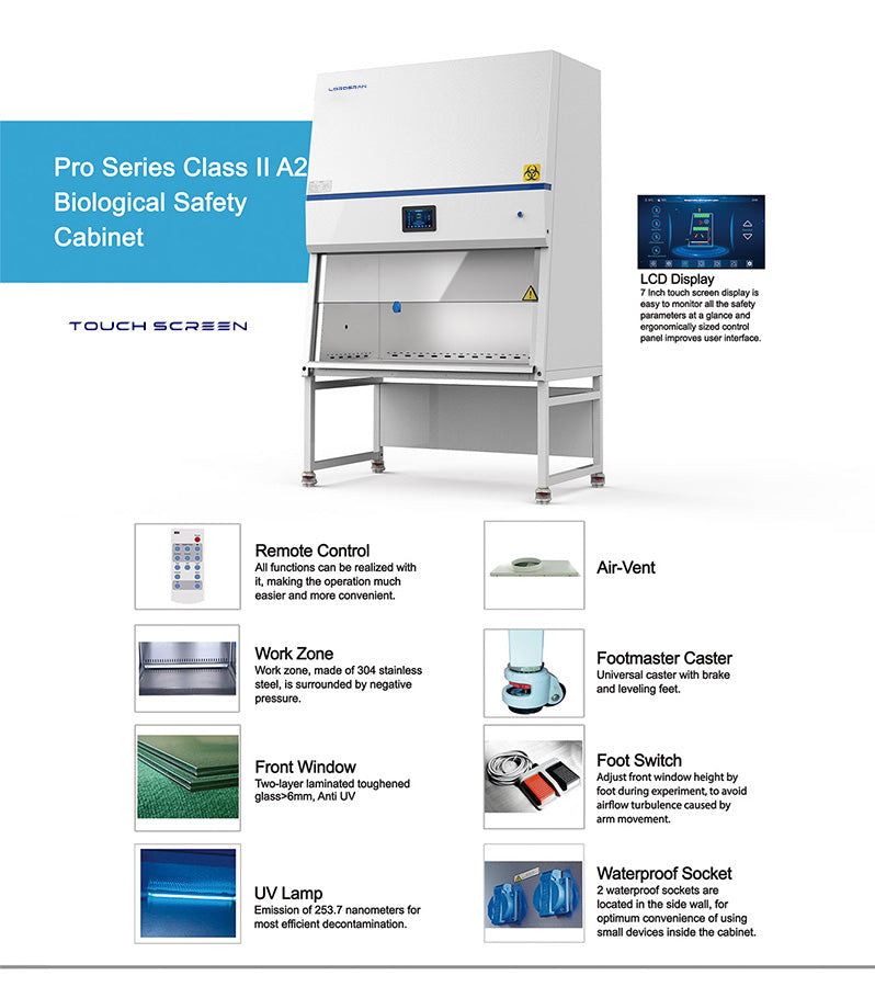 Class II A2 biosafety cabinet with touch screen – view 3 of 5