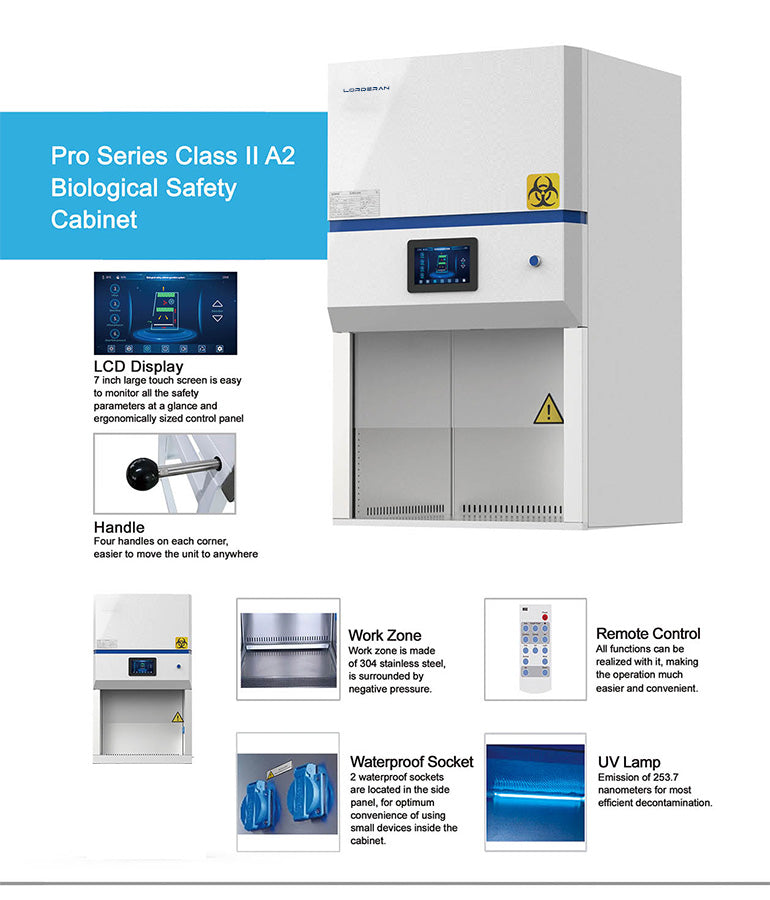 Class II A2 Benchtop Biological Safety Cabinet (Touch Screen)
