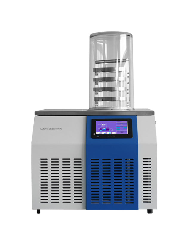 LORDERAN 6L Liofilizador de Laboratorio, Liofilizador de Sobremesa de 6 Litros, Máquina de Liofilización al Vacío para Laboratorio e Investigación