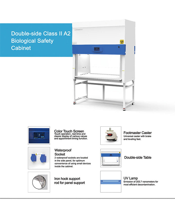 Dual-sided Class II A2 biosafety cabinet – view 2 of 9