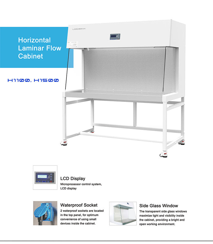 Horizontal laminar flow cabinet – detail view
